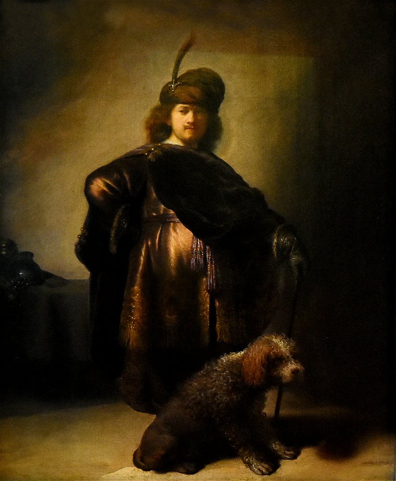 Rembrandt (1606-1669) Zelfportret in oriëntaalse kledij (1631) Petit Palais Parijs 23-8-2017 17-13-35