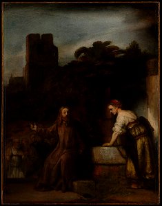 Rembrandt - Christ and the woman from Samaria