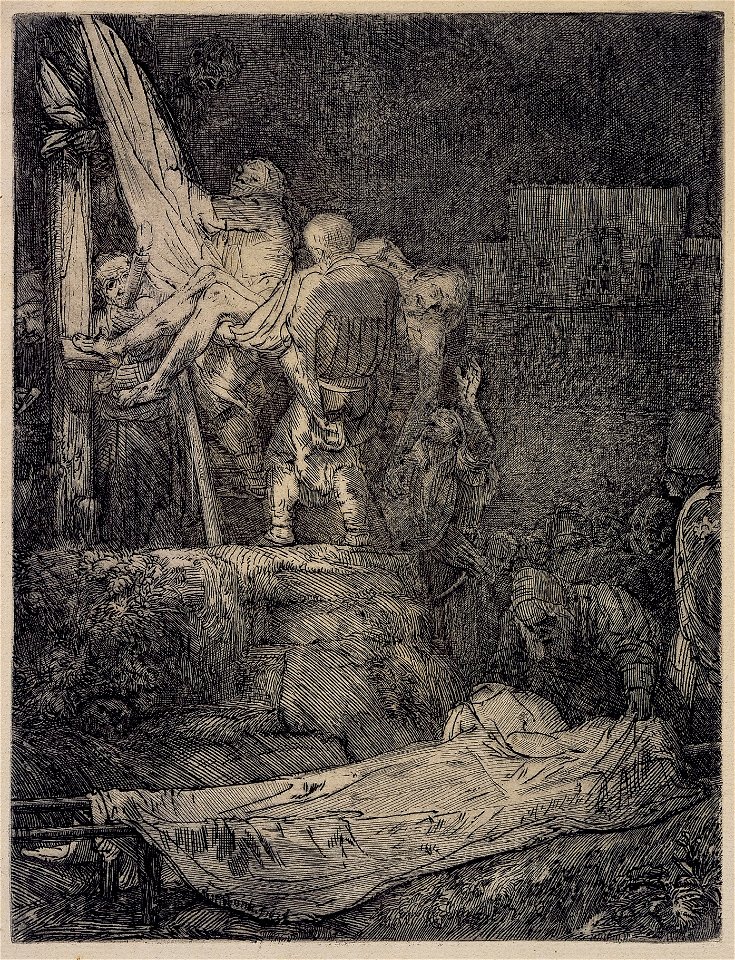 Rembrandt van Rijn - The Descent from the Cross by Torchlight