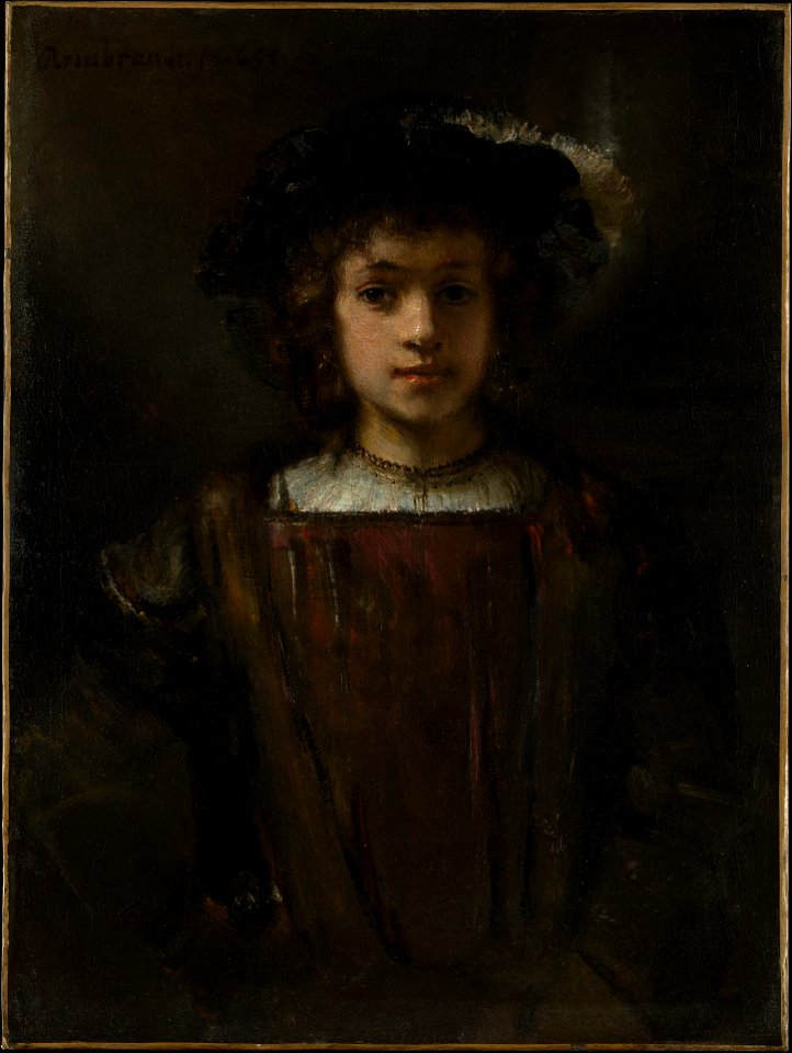 Rembrandt - portrait of a boy in fanciful costume