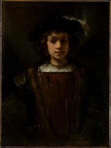 Rembrandt - portrait of a boy in fanciful costume