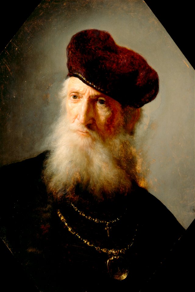 Rembrandt Harmensz van Rijn - Bust of a Bearded Old Man - 42.151 - Detroit Institute of Arts