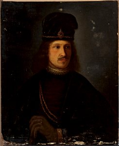 Rembrandt van Rijn - Portrait of a man in a tall cap - M.Ob.1639 MNW - National Museum in Warsaw