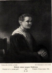 Rembrandt - Portrait of a Young Girl