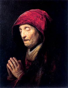 Rembrandt - Old Woman Praying - WGA19161