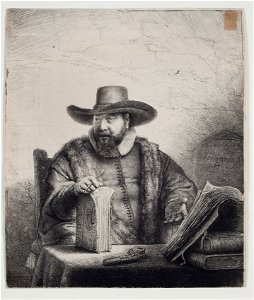Rembrandt - Portrait of Cornelis Claesz. Anslo - Google Art Project
