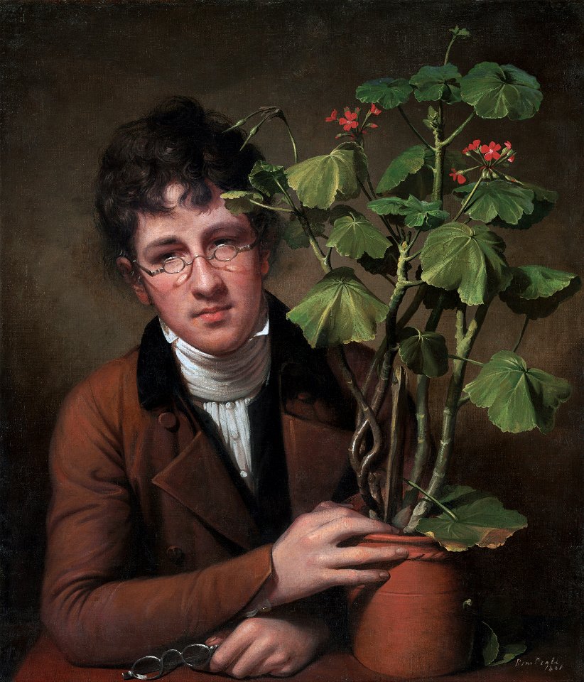 Rembrandt Peale - Rubens Peale with a Geranium - Google Art ProjectFXD