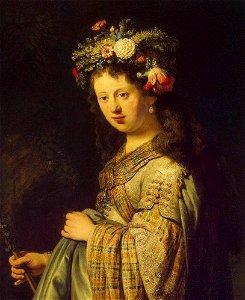 Rembrandt - Saskia as Flora (detail) - WGA19175