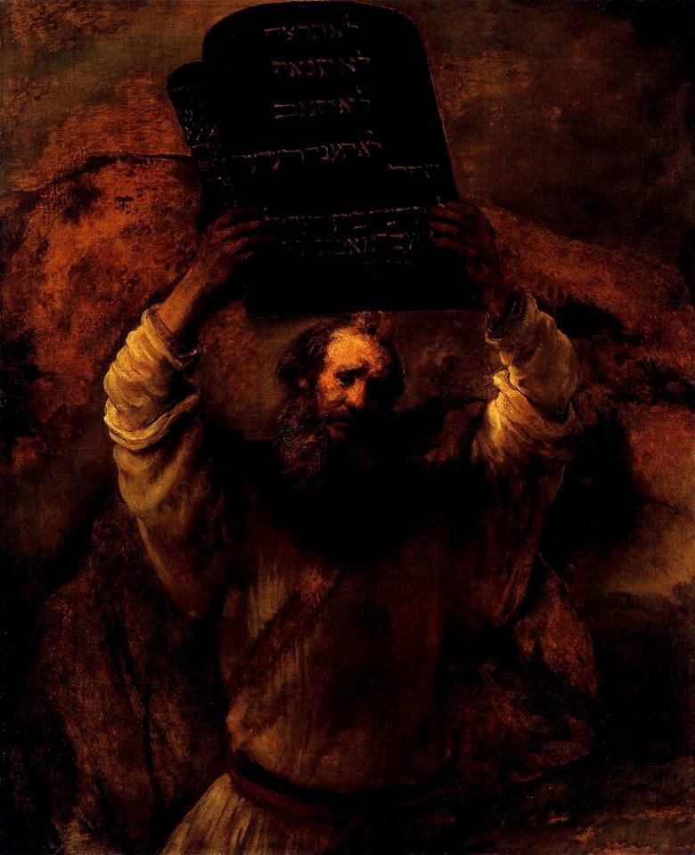 Rembrandt - Moses Smashing the Tablets of the Law - WGA19132