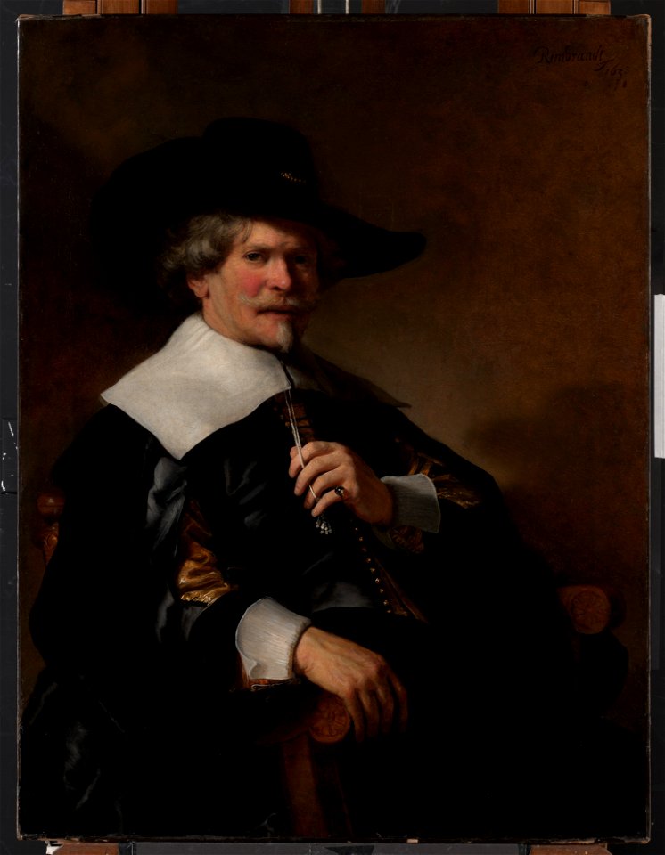 Rembrandt - Portrait of a man in an armchair