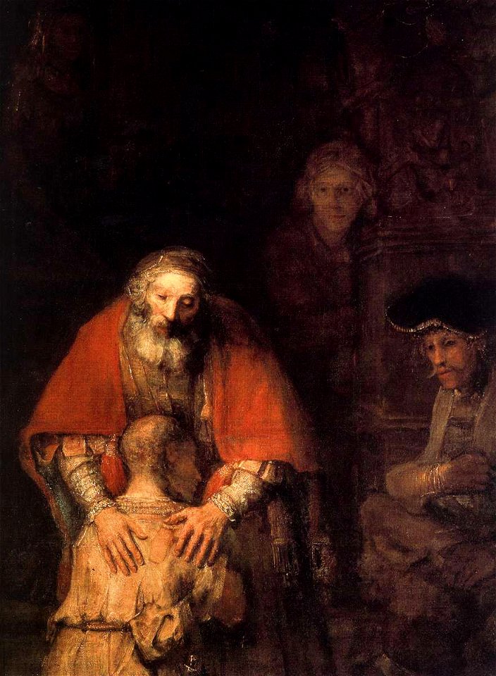 Rembrandt The Return of the Prodigal Son detail WGA19134