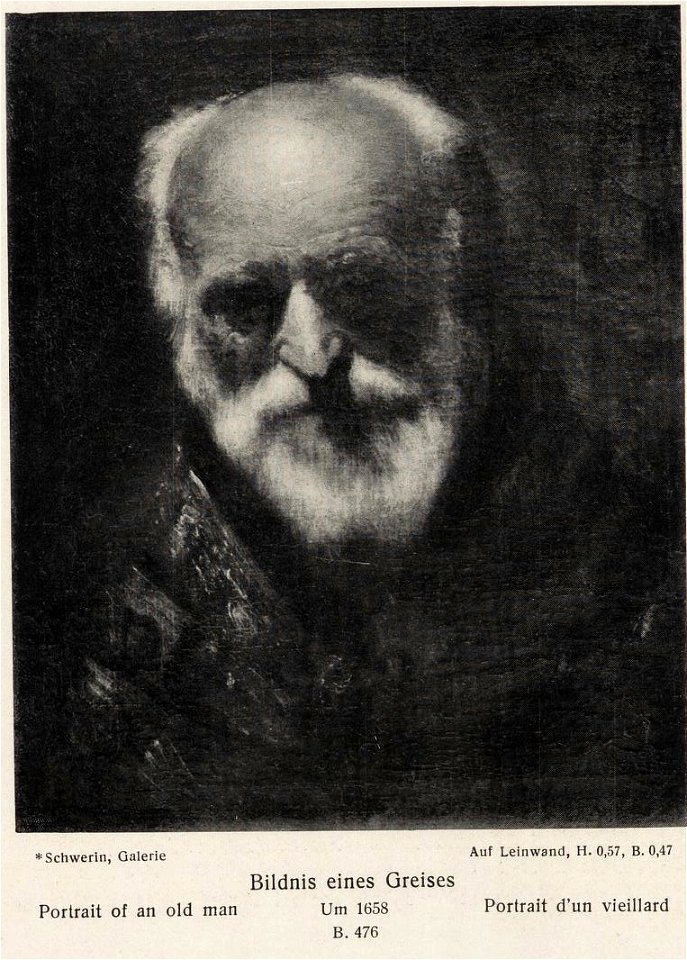 Rembrandt - Portrait of an old man - Schwerin