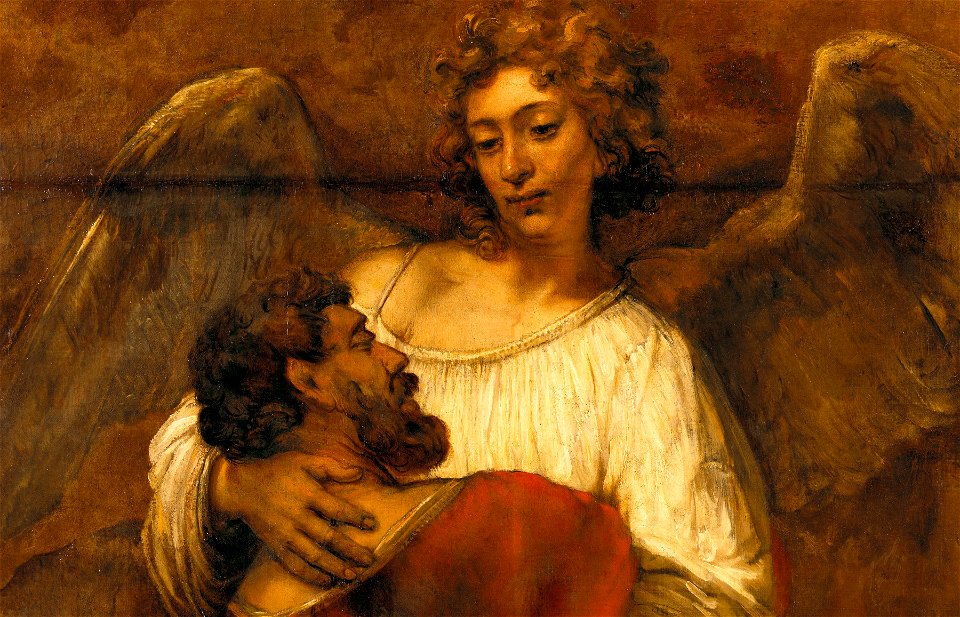 Rembrandt - Jacob Wrestling with the Angel - Google Art Project (cropped for emotional interaction)