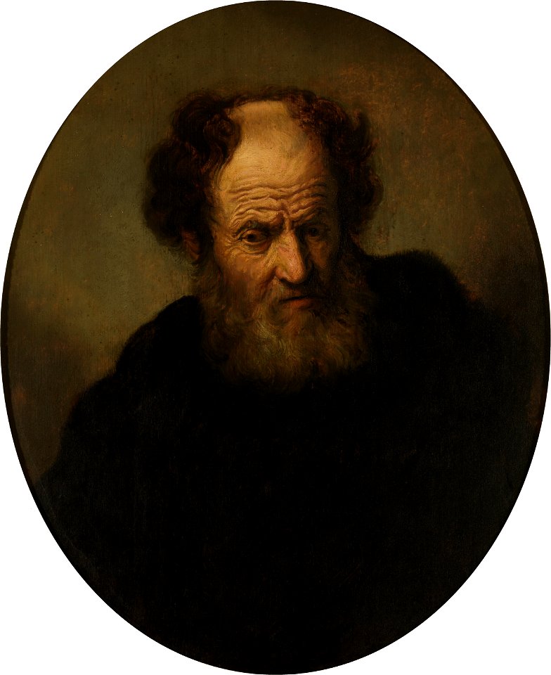 Rembrandt van Rijn (navolger) - Oude man (KMSKA)