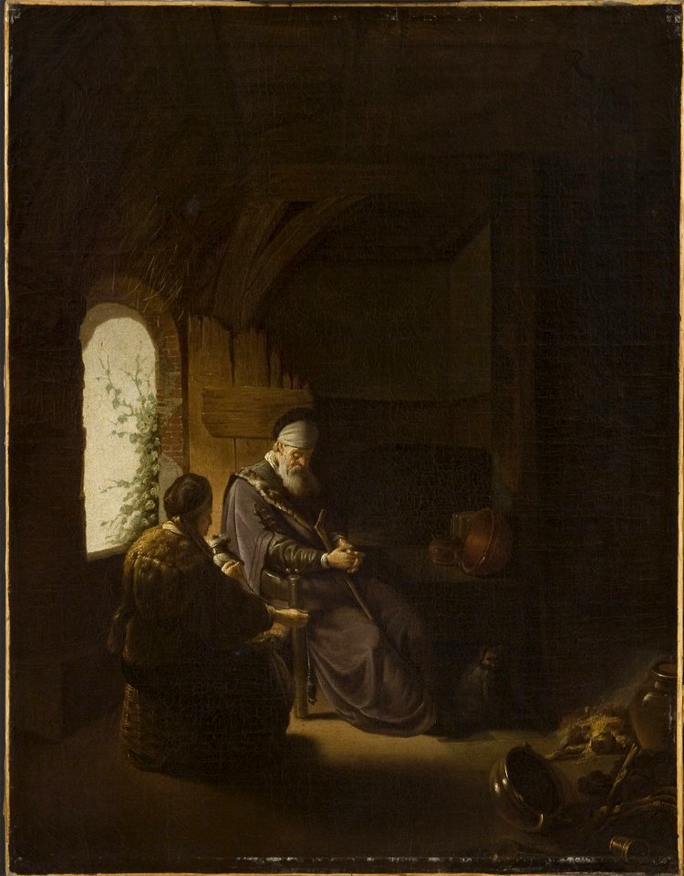 Rembrandt follower - Blind Tobit and his Wife - Cat482-nyd