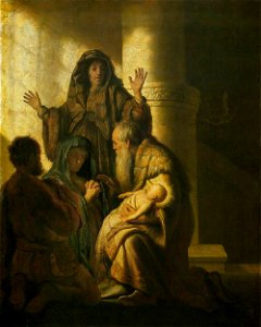 Rembrandt - Simeon and Anna Recognize the Lord in Jesus - WGA19102