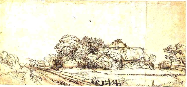 Rembrandt Cottage on the Diemerdijk, Looking East