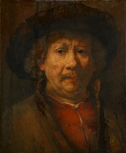Rembrandt Harmensz van Rijn, , Kunsthistorisches Museum Wien, Gemäldegalerie - Kleines Selbstbildnis - GG 414 - Kunsthistorisches Museum