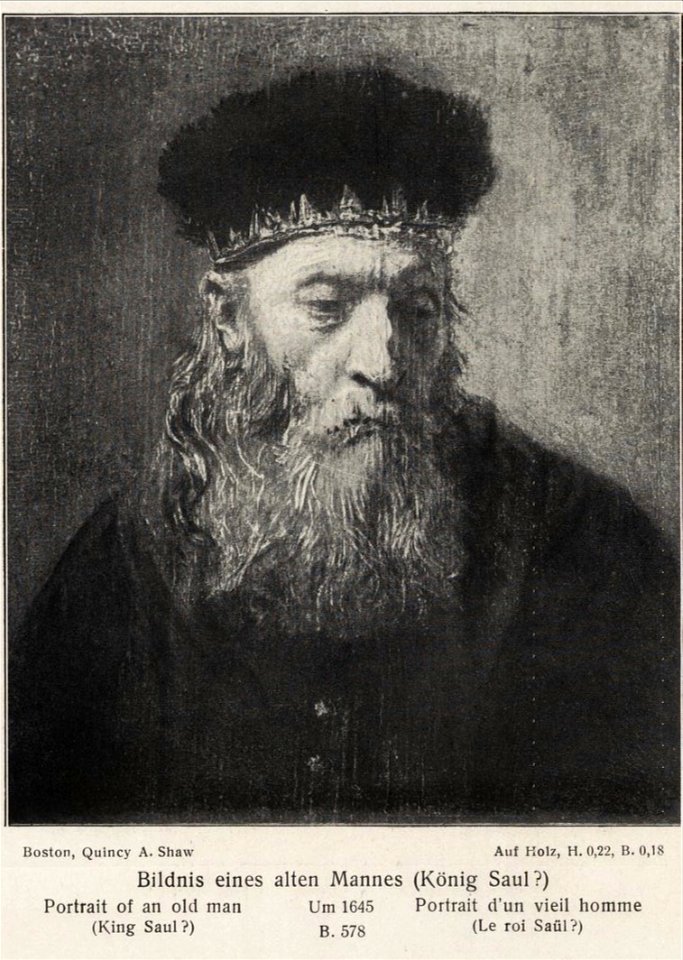 Rembrandt - Portrait of a Bearded Man, possibly a study for King Saul