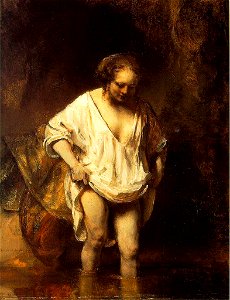 Rembrandt Hendrickje Bathing in a River