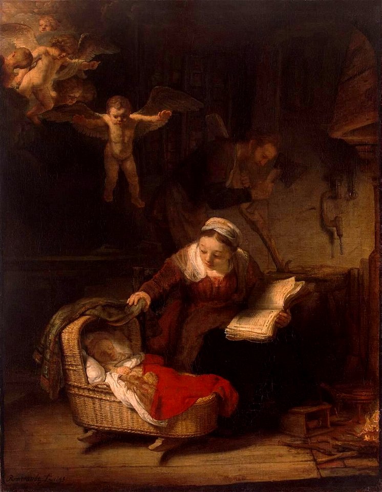 Rembrandt - The Holy Family with Angels - WGA19128