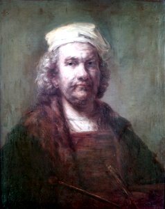 Rembrandt self-portrait. Free illustration for personal and commercial use.
