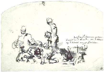 Rembrandt Jupiter with Philemon and Baucis