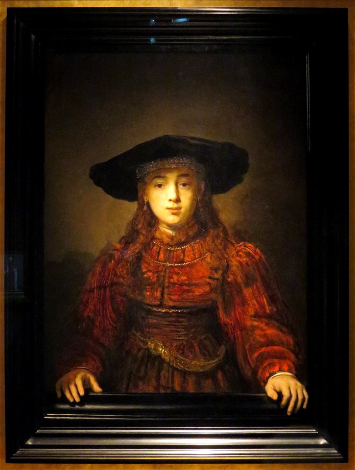 Rembrandt Girl in a Picture Frame (1)