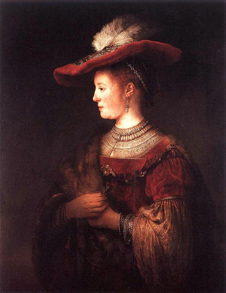 Rembrandt - Saskia in pompous dress