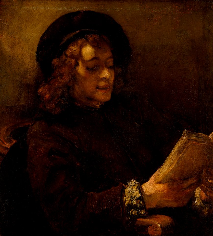 Rembrandt Harmenszoon van Rijn - Titus van Rijn, the Artist’s Son, Reading - Google Art Project