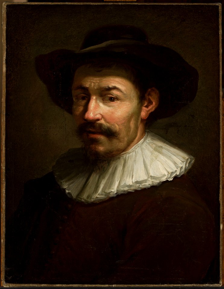 Rembrandt van Rijn - Portrait of a man in a white frill - M.Ob.1645 MNW - National Museum in Warsaw