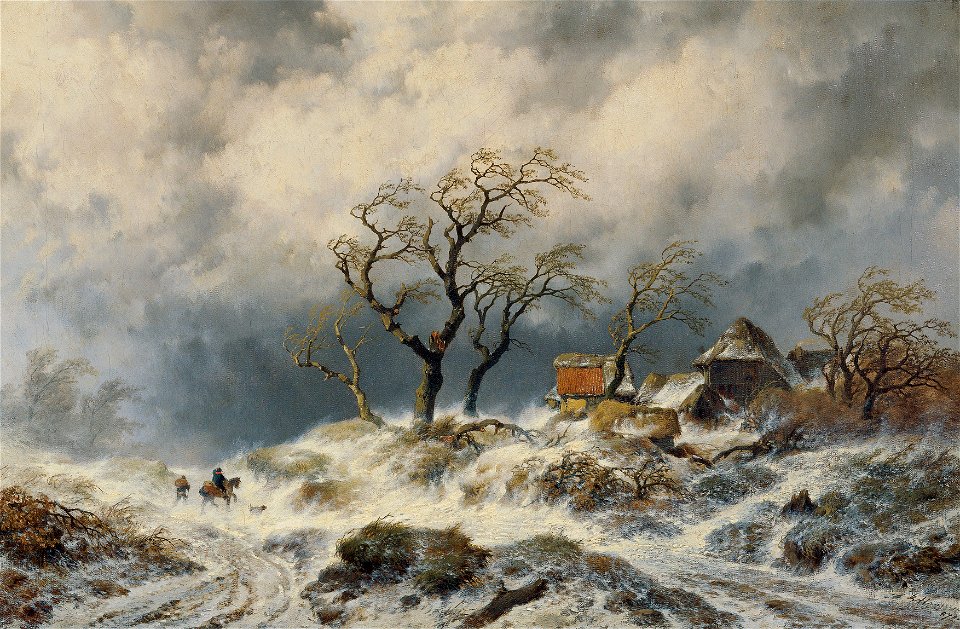 Remigius Adrianus van Haanen - Holländische Winterlandschaft (Schneewehen) - 3048 - Kunsthistorisches Museum