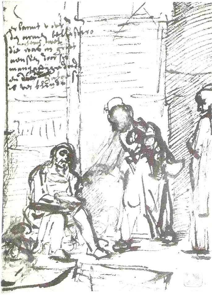 Rembrandt The Blind Belisarius Receiving Alms