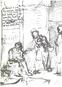Rembrandt The Blind Belisarius Receiving Alms