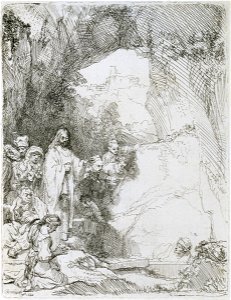 Rembrandt van Rijn - The Raising of Lazarus - Google Art Project. Free illustration for personal and commercial use.