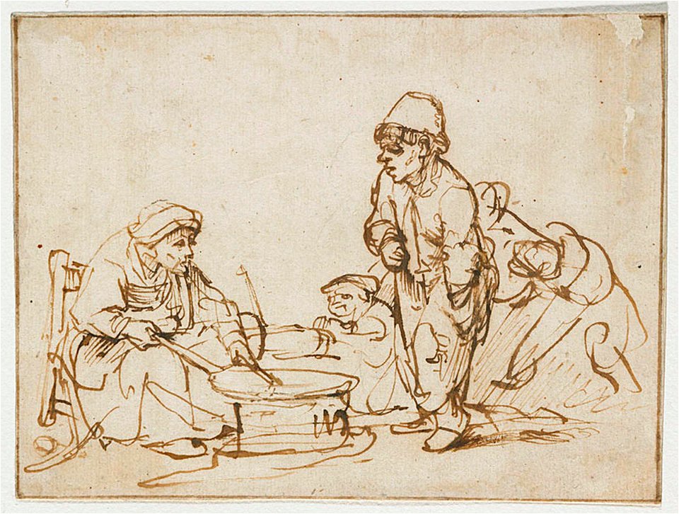 Rembrandt The Pancake Woman