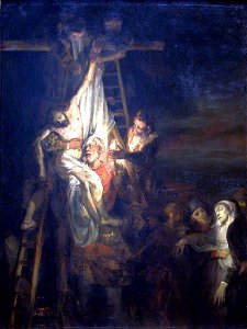 The Descent from the Cross-1650 1652-Rembrandt van Rijn and Constantijn van Renesse. Free illustration for personal and commercial use.