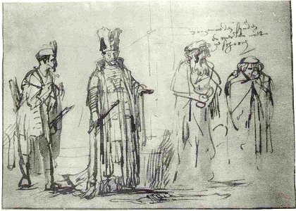 Rembrandt Study of Russian Costume