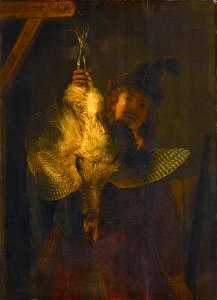 Rembrandt, De roerdompjager, 1639, Gemäldegalerie Alte Meister, Dresden