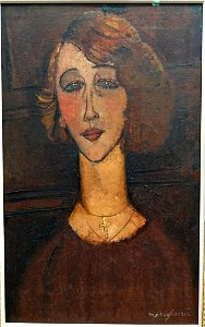 Renee by Amedeo Modigliani, 1917, oil on canvas - Museu de Arte de São Paulo - DSC07297