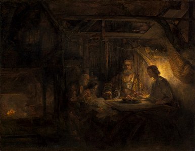 Rembrandt van Rijn - Philemon and Baucis (National Gallery of Art)