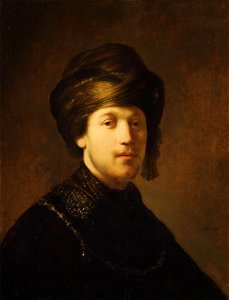 Rembrandt van Rijn (Leiden 1606-Amsterdam 1669) - A Young Man Wearing a Turban - RCIN 404522 - Royal Collection