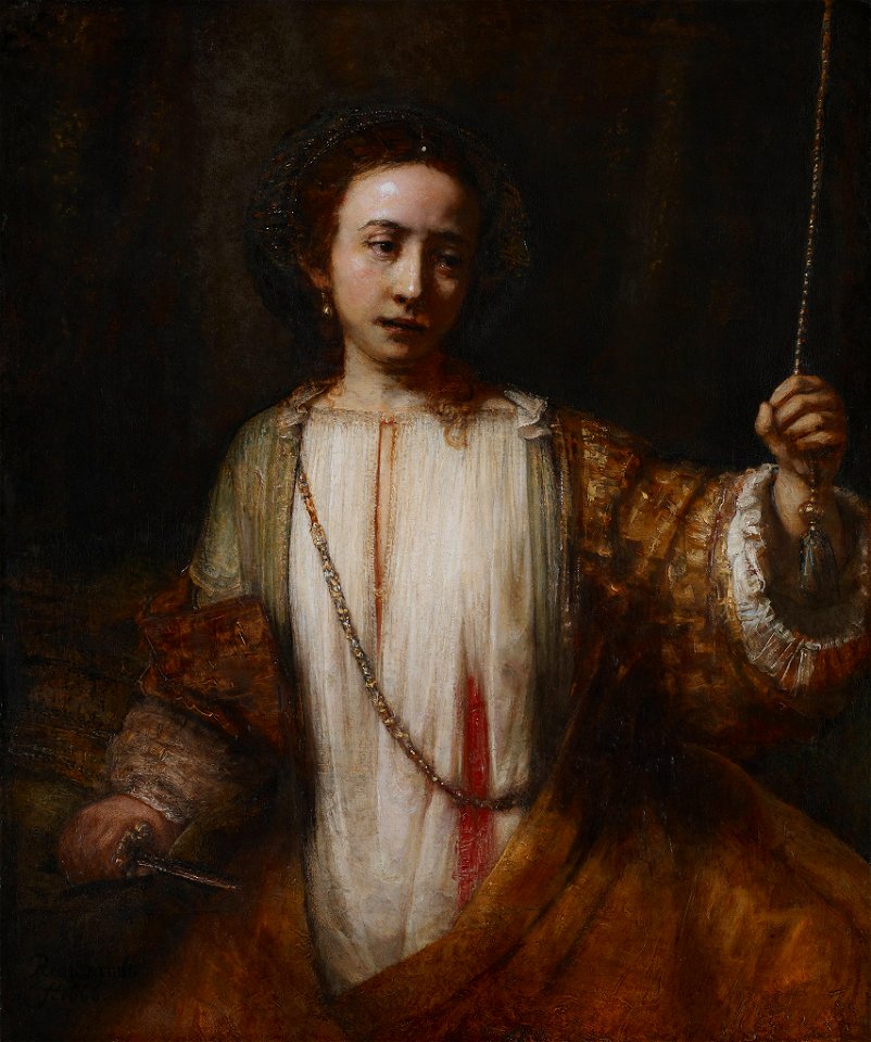 Lucretia 1666 Rembrandt