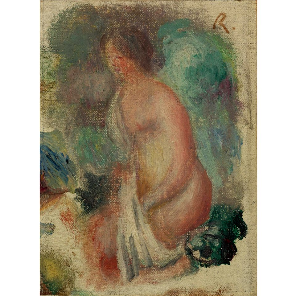 Renoir - BAIGNEUSE, 13.7 by 10.5 cm