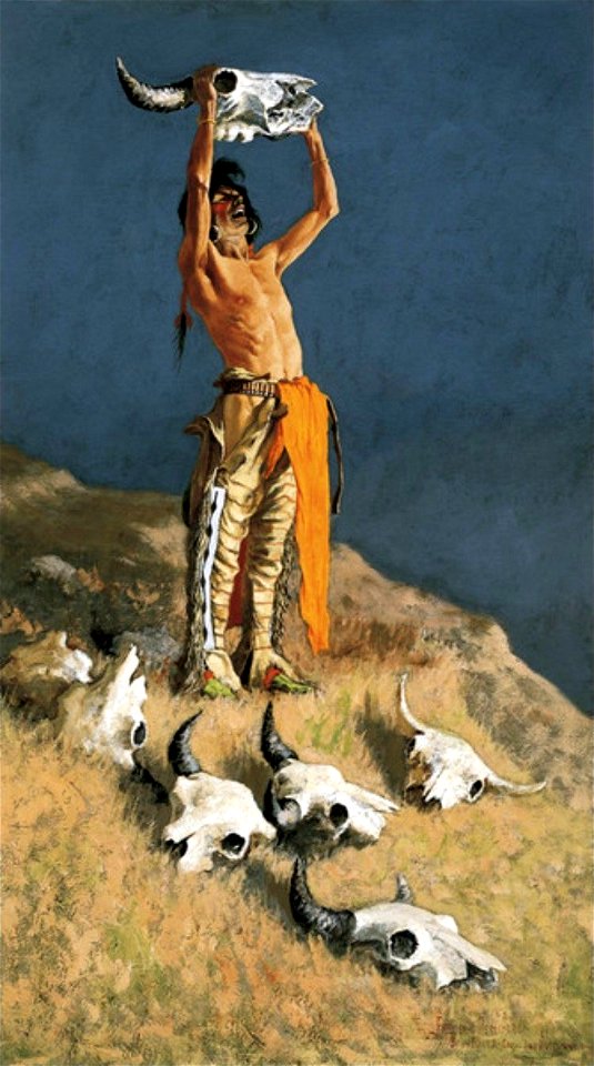 Conjuring Back the Buffalo by Frederic Remington, 1889
