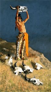 Conjuring Back the Buffalo by Frederic Remington, 1889