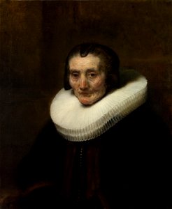 Rembrandt - Margaretha de Geer, wife of Jacob Trip - National Gallery. Free illustration for personal and commercial use.