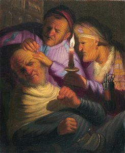 Rembrandt van Rijn, De operatie (Gevoel), 1624–1625
