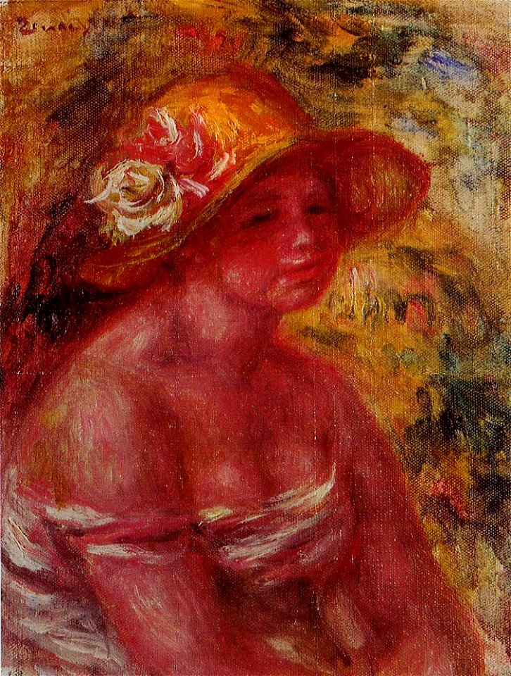 Renoir - bust-of-a-young-girl-wearing-a-straw-hat-1917.jpg!PinterestLarge
