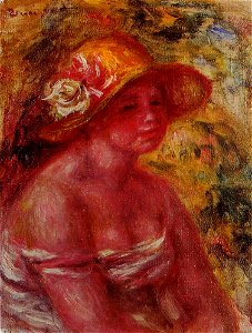 Renoir - bust-of-a-young-girl-wearing-a-straw-hat-1917.jpg!PinterestLarge